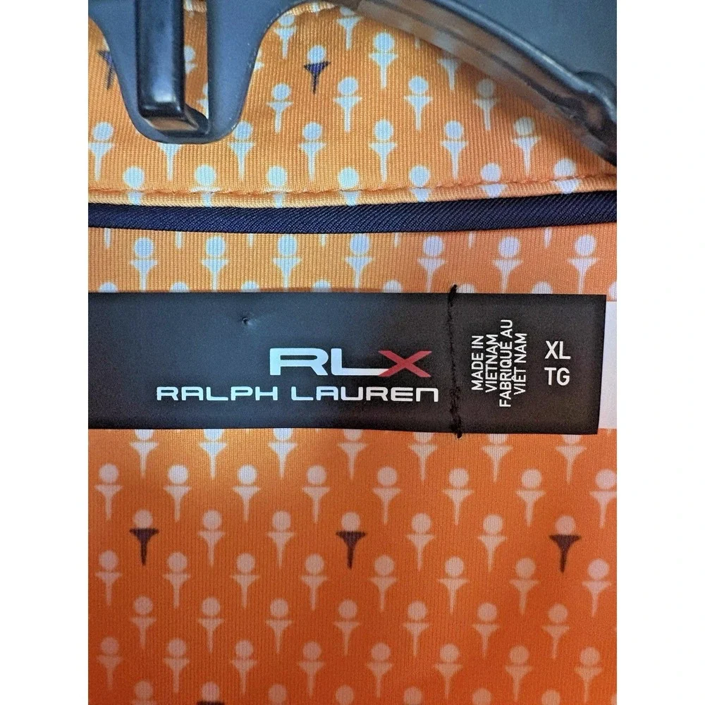 Polo Ralph Lauren Polo Shirt Men's XL Orange Short Sleeve Golf‎ Soft Loose Fit